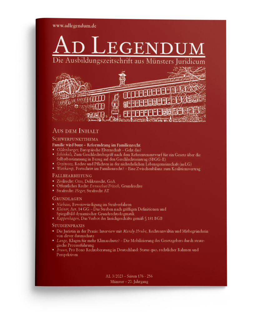 Ad Legendum Cover